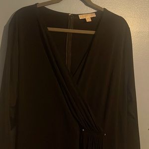 Michael kors midi wrap style dress